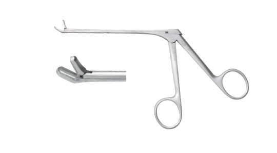 E460 nasal bone rongeur (30 degrees bend, hollow punch)